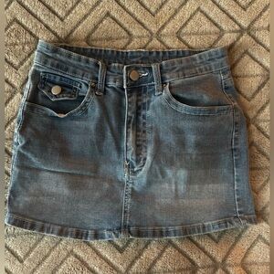 SHEIN Blue Denim Mini Skirt
